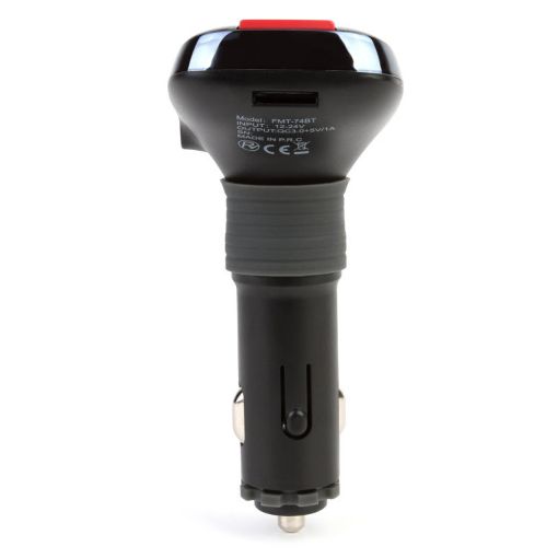 Εικόνα της FM Transmitter & Φορτιστής Αυτοκινήτου Akai FMT-74BT Bluetooth Black/Red