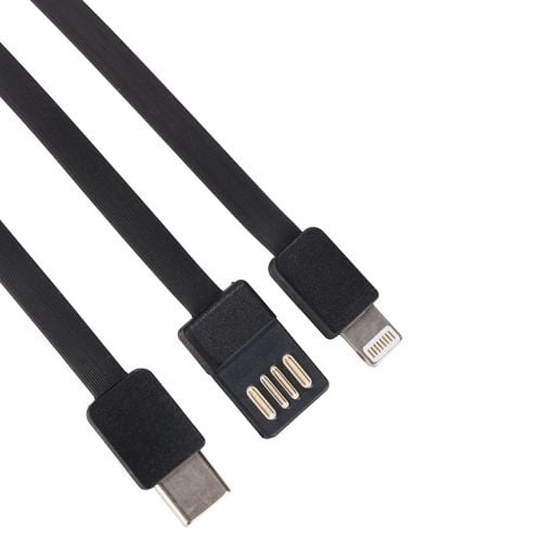 Εικόνα της Power Bank Philips 2x USB-C/USB-A & Eνσωματωμένα Kαλώδια 10000mAh 22.5W Black DLP1922CB/GRS