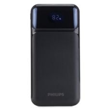Εικόνα της Power Bank Philips 2x USB-C/USB-A & Eνσωματωμένα Kαλώδια 10000mAh 22.5W Black DLP1922CB/GRS