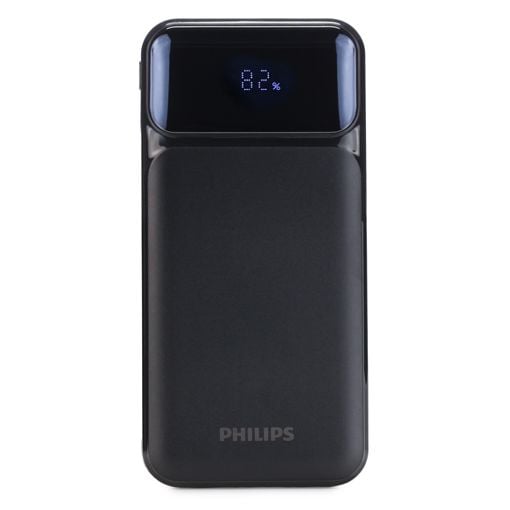 Εικόνα της Power Bank Philips 2x USB-C/USB-A & Eνσωματωμένα Kαλώδια 10000mAh 22.5W Black DLP1922CB/GRS