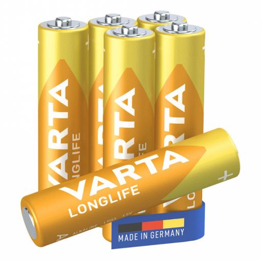 Εικόνα της Αλκαλικές Μπαταρίες AAA 1.5V Varta LongLife 6 Τεμ 4103101746