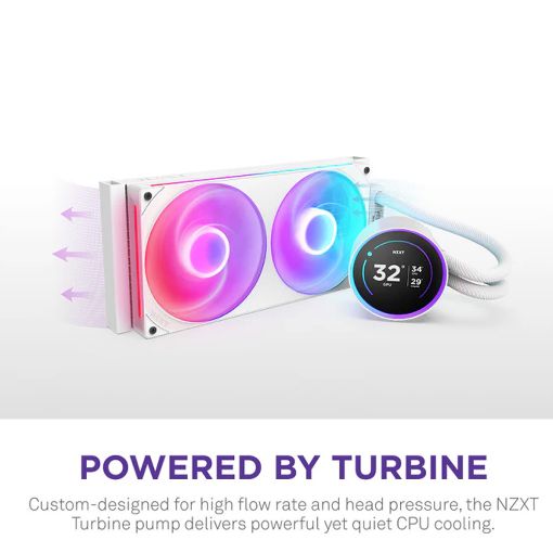 Εικόνα της NZXT Kraken Elite 280 V2 RGB White RL-KR28E-W2