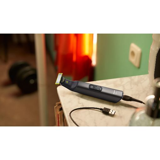 Εικόνα της Ξυριστική Μηχανή Philips OneBlade Pro 360 Επαναφορτιζόμενη Chromium QP6652/61