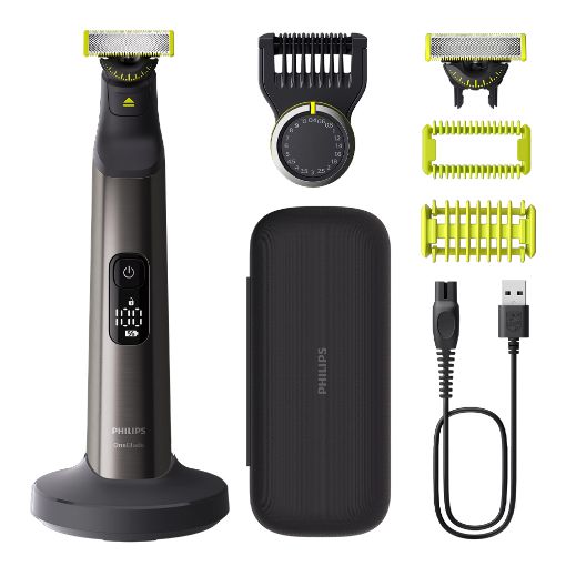 Εικόνα της Ξυριστική Μηχανή Philips OneBlade Pro 360 Επαναφορτιζόμενη Chromium QP6652/61