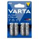 Εικόνα της Μπαταρίες Λιθίου AA Varta Ultra 1.5V 4τμχ 16496