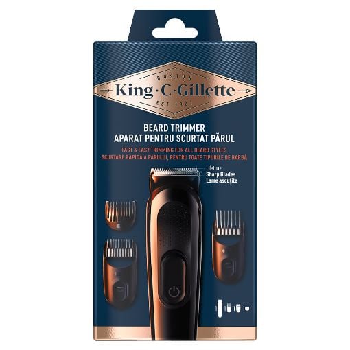Εικόνα της Μηχανή Κουρέματος King C. Gillette Επαναφορτιζόμενη Black