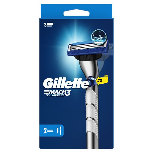 Εικόνα της Ξυραφάκι Gillette Mach3 Turbo 3D με 2 Ανταλλακτικές Κεφαλές
