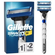 Εικόνα της Ξυραφάκι Gillette Mach3 Turbo 3D με 2 Ανταλλακτικές Κεφαλές