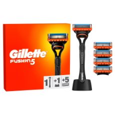 Εικόνα της Ξυραφάκι Gillette Fusion5 με 5 Ανταλλακτικές Κεφαλές & Βάση στήριξης