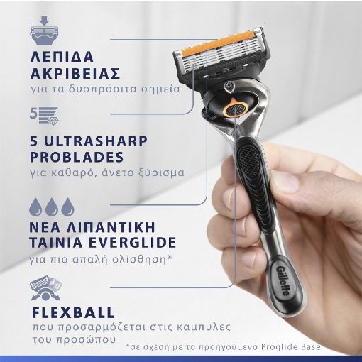 Εικόνα της Ανταλλακτικές Κεφαλές Gillette ProGlide με 5 Λεπίδες 8τμχ