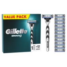 Εικόνα της Ξυραφάκι Gillette Mach3 με 12 Ανταλλακτικές Κεφαλές