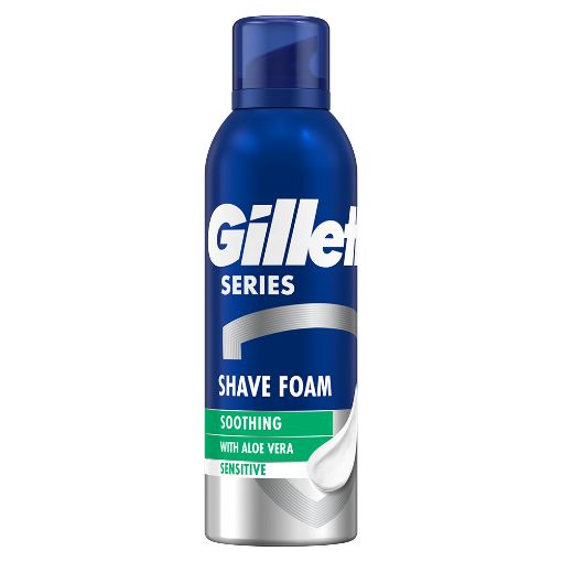 Εικόνα της Αφρός Ξυρίσματος Gillette Series Soothing Sensitive με Αλόη 200ml