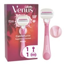 Εικόνα της Ξυραφάκι Gillette Venus ComfortGlide Miami με 1 Ανταλλακτική Κεφαλή & Βάση Ντους