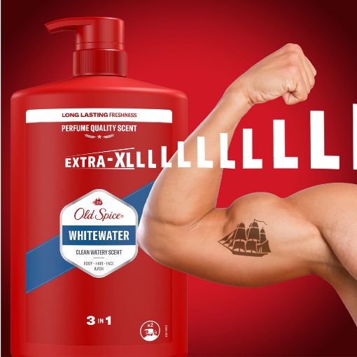 Εικόνα της Αφρόλουτρο & Σαμπουάν Old Spice Whitewater 3in1 1000ml