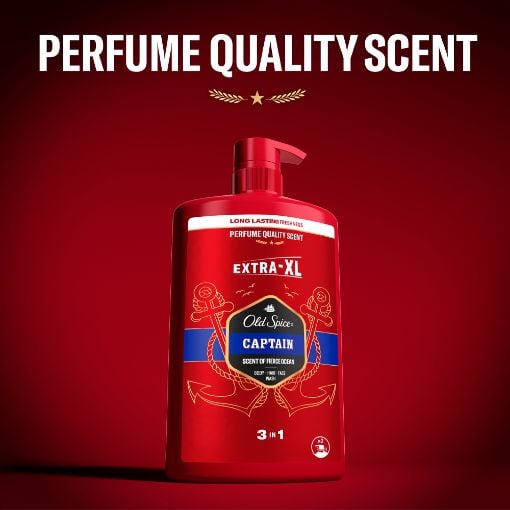 Εικόνα της Αφρόλουτρο & Σαμπουάν Old Spice Captain 3in1 1000ml