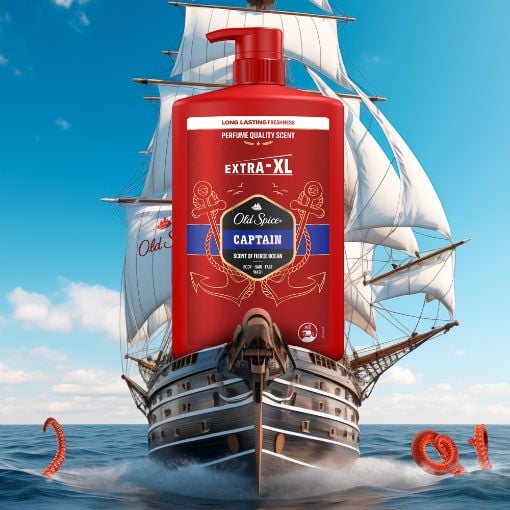 Εικόνα της Αφρόλουτρο & Σαμπουάν Old Spice Captain 3in1 1000ml