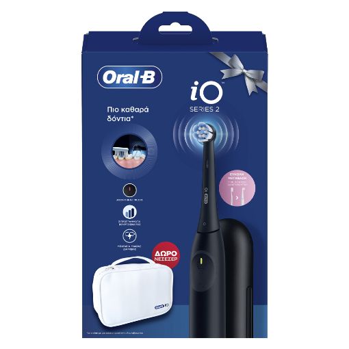 Εικόνα της Ηλεκτρική Οδοντόβουρτσα Oral-B iO Series 2 Black + Δώρο Νεσεσέρ