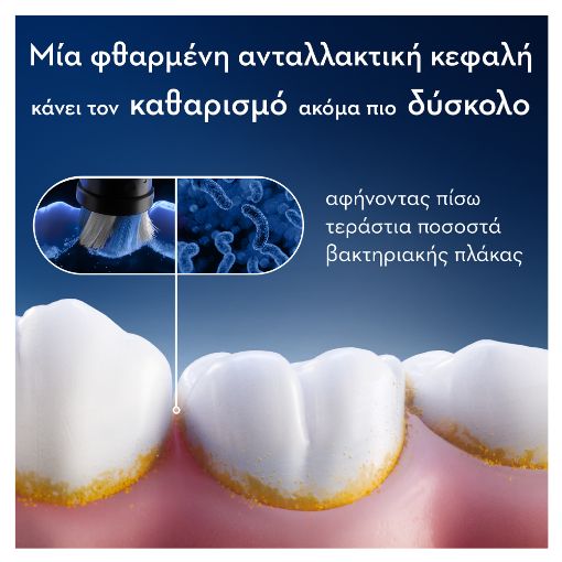 Εικόνα της Ανταλλακτικές Κεφαλές Ηλεκτρικής Οδοντόβουρτσας Oral-B iO Ultimate Clean White 4τμχ