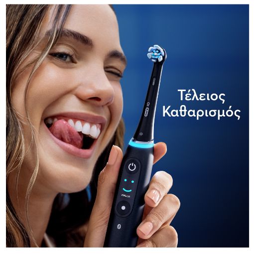 Εικόνα της Ανταλλακτικές Κεφαλές Ηλεκτρικής Οδοντόβουρτσας Oral-B iO Gentle Care Black 4τμχ