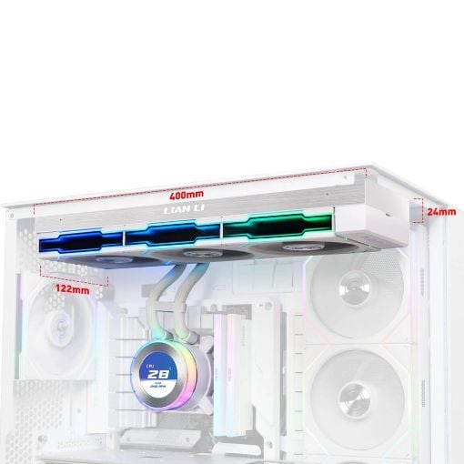 Εικόνα της Lian Li HydroShift II LCD-C 360TL RGB White G89.GHS2LCD36TW.00