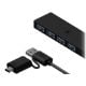 Εικόνα της RaidSonic Icy Box USB Hub USB-A to 4-Port USB-A/USB-C Black IB-HUB1424-C3