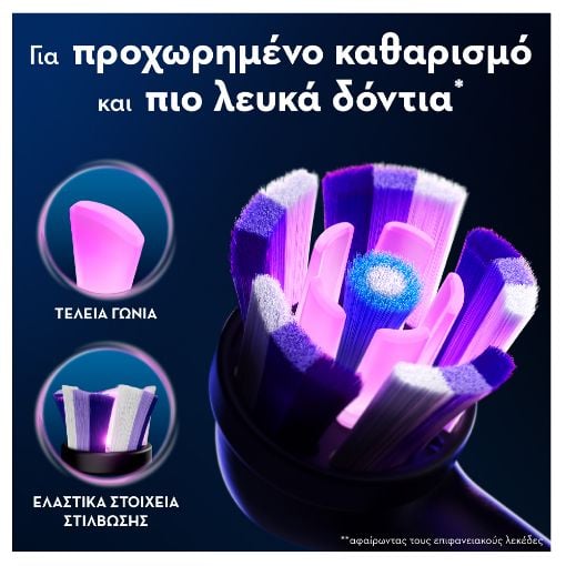 Εικόνα της Ανταλλακτικές Κεφαλές Ηλεκτρικής Οδοντόβουρτσας Oral-B iO Radiant White Black 4τμχ