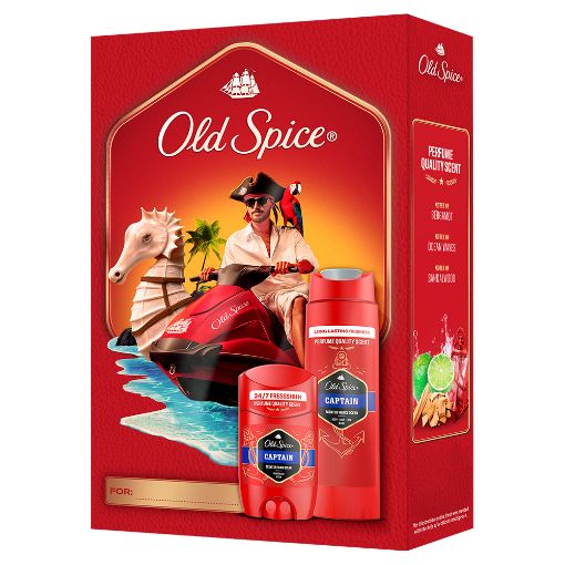 Εικόνα της Σετ Καθαρισμού Σώματος Old Spice Captain 2τμχ