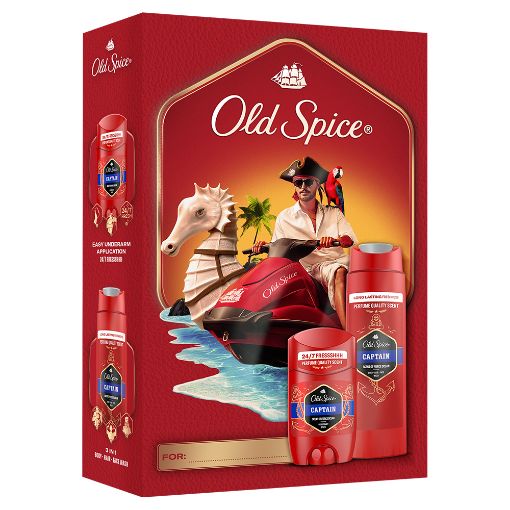 Εικόνα της Σετ Καθαρισμού Σώματος Old Spice Captain 2τμχ