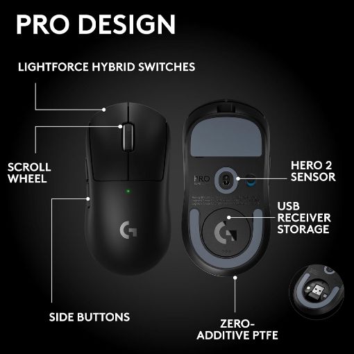 Εικόνα της Ποντίκι Logitech G Pro X Superlight 2 SE Wireless Black 910-007553