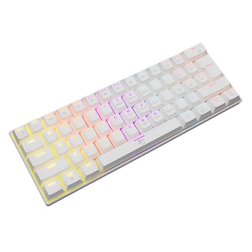 Εικόνα της Πληκτρολόγιο White Shark Shinobi 2 60% RGB Hot-Swappable Red Switches (US) White GK-004211