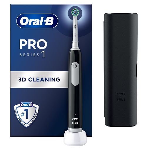 Εικόνα της Ηλεκτρική Οδοντόβουρτσα Oral-B Pro Series 1 με Θήκη Ταξιδίου Black