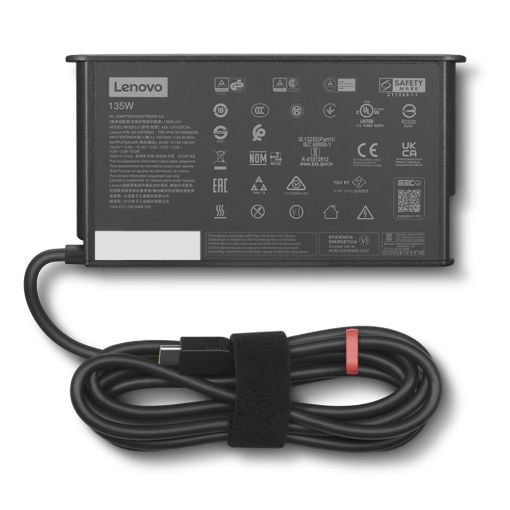 Εικόνα της Τροφοδοτικό Laptop Lenovo ThinkPad 135W (USB-C) Slim Tip Black 4X21H27804