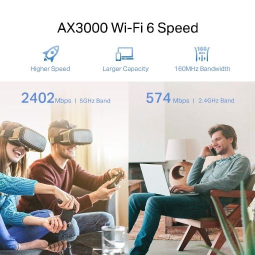 Εικόνα της Range Extender Tp-Link RE705X AX3000 v1 OneMesh WiFi 6