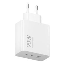 Εικόνα της Φορτιστής Xiaomi HyperCharge GaN 2x USB-C & USB-A 90W White BHR087MEU