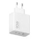 Εικόνα της Φορτιστής Xiaomi HyperCharge GaN 2x USB-C & USB-A 90W White BHR087MEU