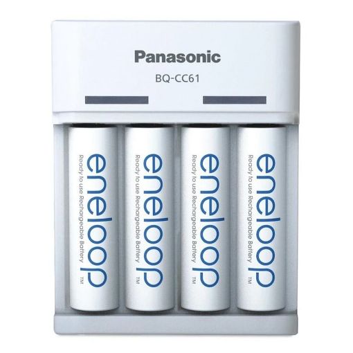 Εικόνα της Φορτιστής Μπαταριών Panasonic Eneloop Basic USB BQ-CC61 Ni-MH AA/AAA & 4x Μπαταρίες AA 2000mAh 19610