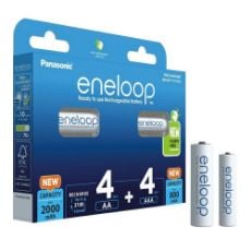 Εικόνα της Επαναφορτιζόμενες Μπαταρίες Panasonic Eneloop AA Ni-MH 2000mAh 4τμχ + AAA Ni-MH 800mAh 4τμχ 19959