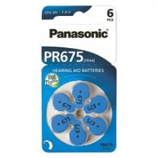 Εικόνα της Μπαταρίες Ακουστικών Βαρηκοΐας Panasonic 675 1.4V 6τμχ