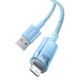 Εικόνα της Καλώδιο Baseus Explorer Fast Charging USB-A to Lightning 1m 2.4A Light Blue CATS010003