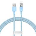 Εικόνα της Καλώδιο Baseus Explorer Fast Charging USB-A to Lightning 1m 2.4A Light Blue CATS010003
