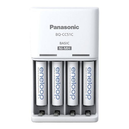 Εικόνα της Φορτιστής Μπαταριών Panasonic Eneloop Basic BQ-CC51 Ni-MH AA/AAA & 4x Μπαταρίες AAA 800mAh 19641