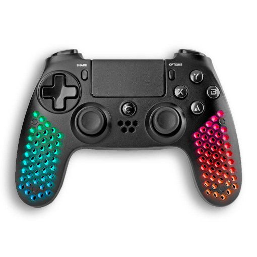 Εικόνα της Controller White Shark Legatus for PS4/PS3/PC/Mobile RGB Bluetooth Black GPW-4009