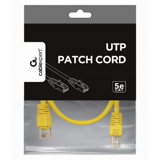 Εικόνα της Καλώδιο Δικτύου Cablexpert UTP CAT.5e 0.5 m Yellow PP12-0.5M/Y