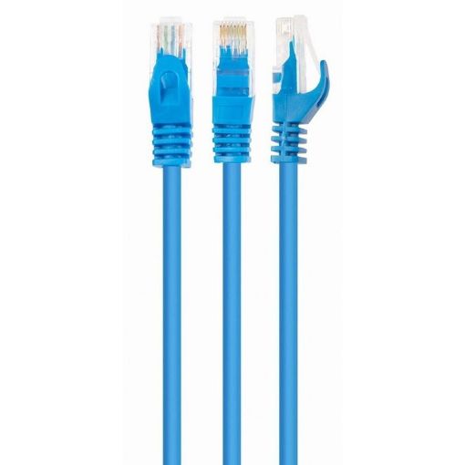 Εικόνα της Καλώδιο Δικτύου Cablexpert Ethernet U/UTP Cat.6 1m Blue PP6U-1M/B