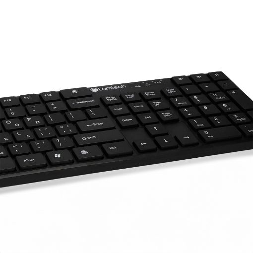 Εικόνα της Πληκτρολόγιο-Ποντίκι Lamtech Mini Wireless Black (GR) LAM020854