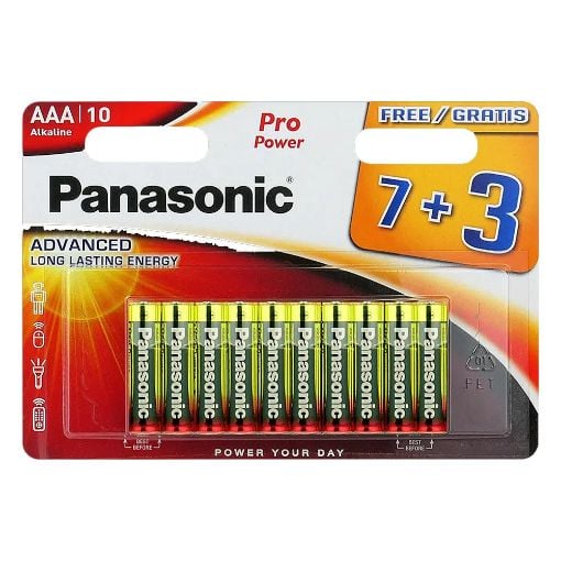 Εικόνα της Αλκαλικές Μπαταρίες AAA Panasonic Pro Power 1.5V 10τμχ