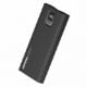Εικόνα της Power Bank Crystal Audio USB-A/USB-C 10000mAh με Ενσωματωμένο Καλώδιο USB-C 20W Black PBK8