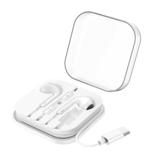Εικόνα της Handsfree Lamtech USB-C White LAM020939
