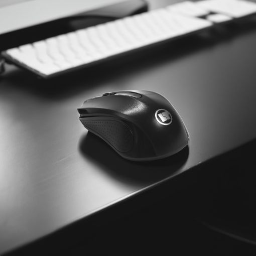 Εικόνα της Ποντίκι Lamtech Wireless Black LAM021219