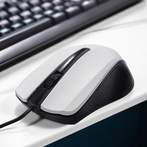 Εικόνα της Ποντίκι Lamtech Wired White LAM021196